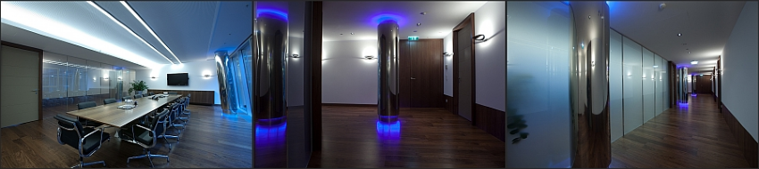 High-End-Solutions Lösung mit lichtschaltbaren Wänden im EU-Office, Wien Innere Stadt
